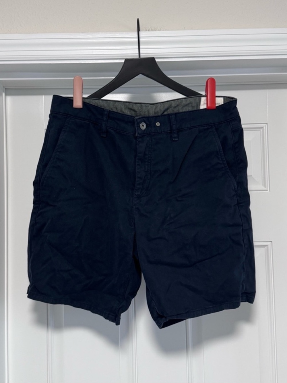 rag & bone New York Mens Chino Shorts Size 34 Salute Navy Blue EUC